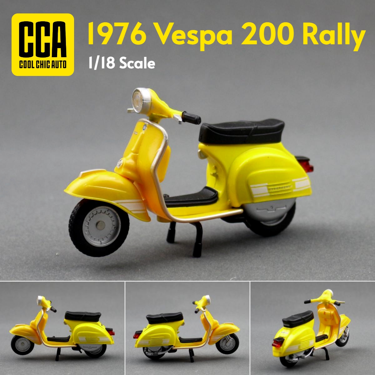 1/18 Vespa 200 Rally Electric  - огляд і ціна Kids Toys Scooter