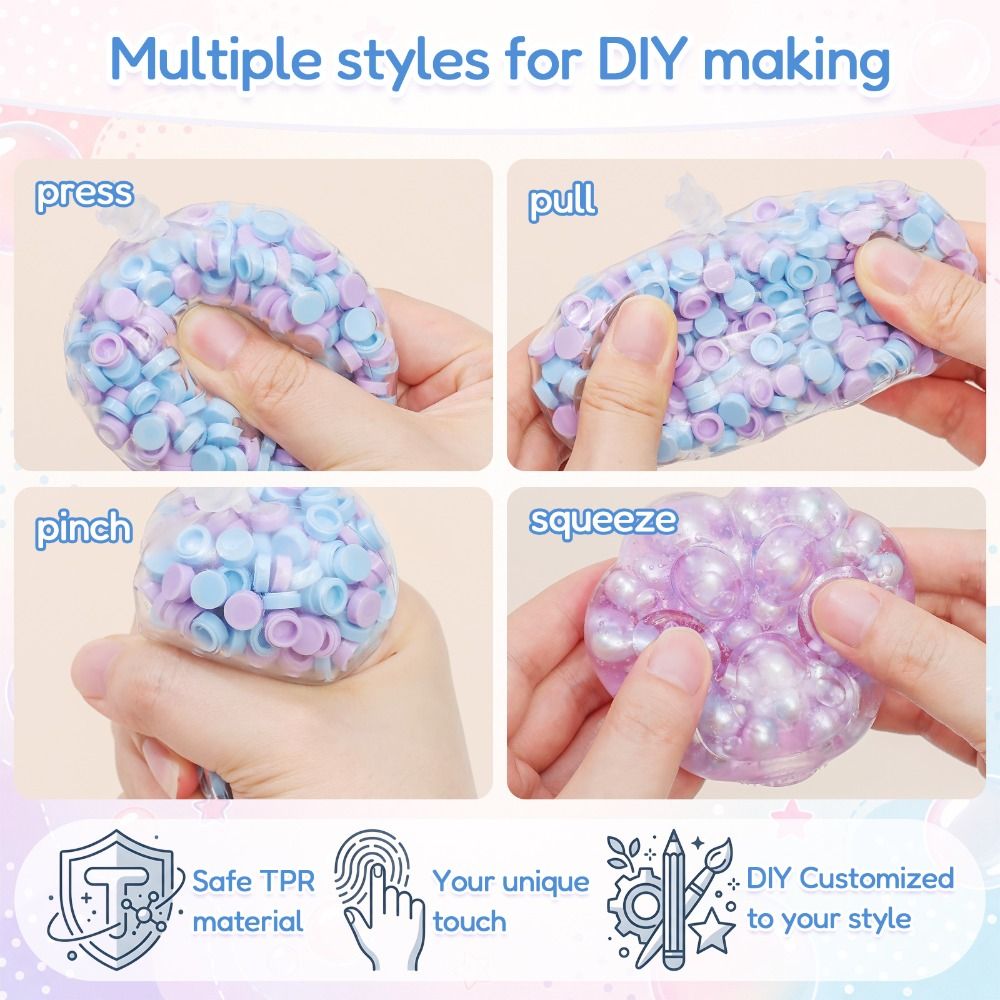 DIY 6cm Ball Skins DIY Stress  - огляд і ціна Slime Making Kit