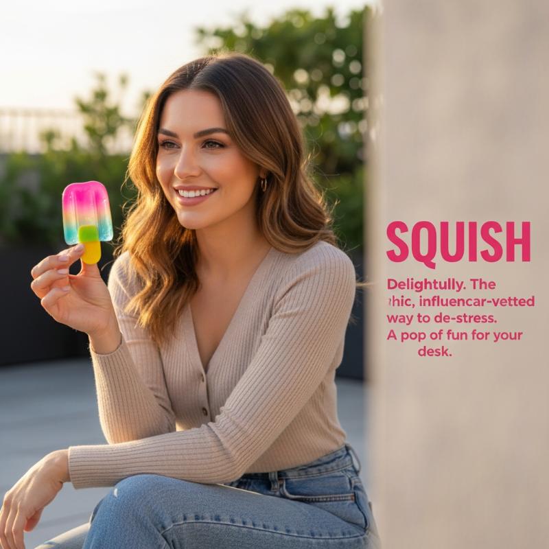 Sensory Squishy Ice Cream Cube - огляд і ціна Kids Quiet Toys