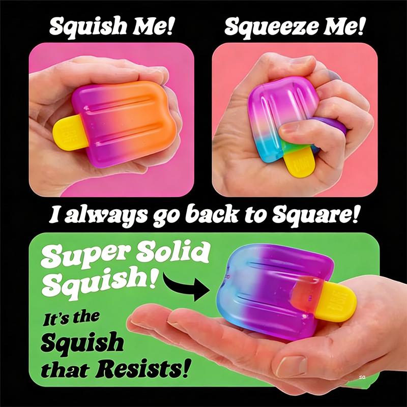 Sensory Squishy Ice Cream Cube - огляд і ціна Kids Quiet Toys