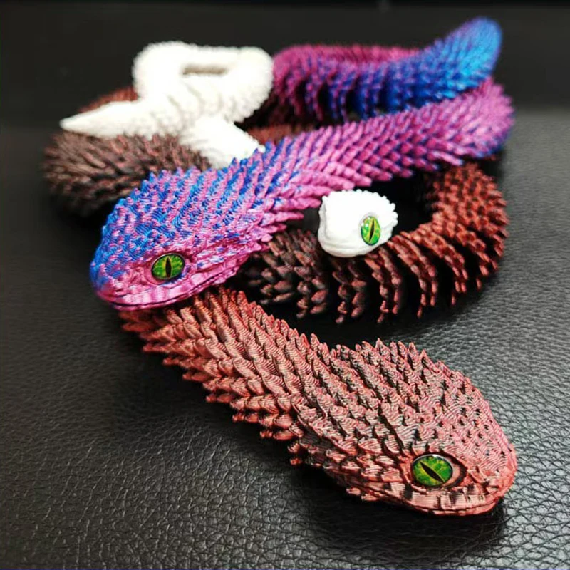 3D Printed Snake Movable Joint - огляд і ціна Kids Toys Xmas
