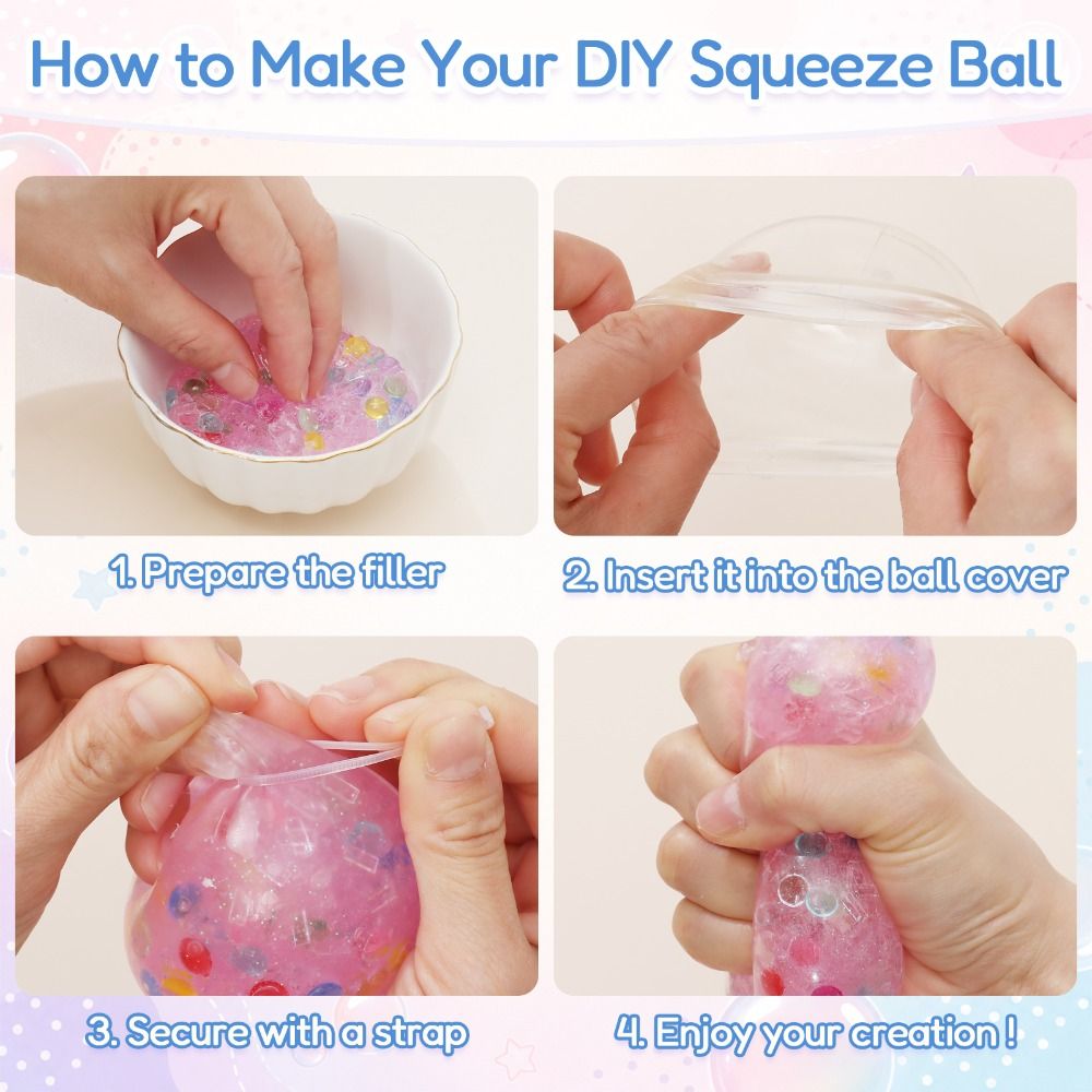 6cm Ball Skins DIY Stress Ball - огляд і ціна Slime Making Kit