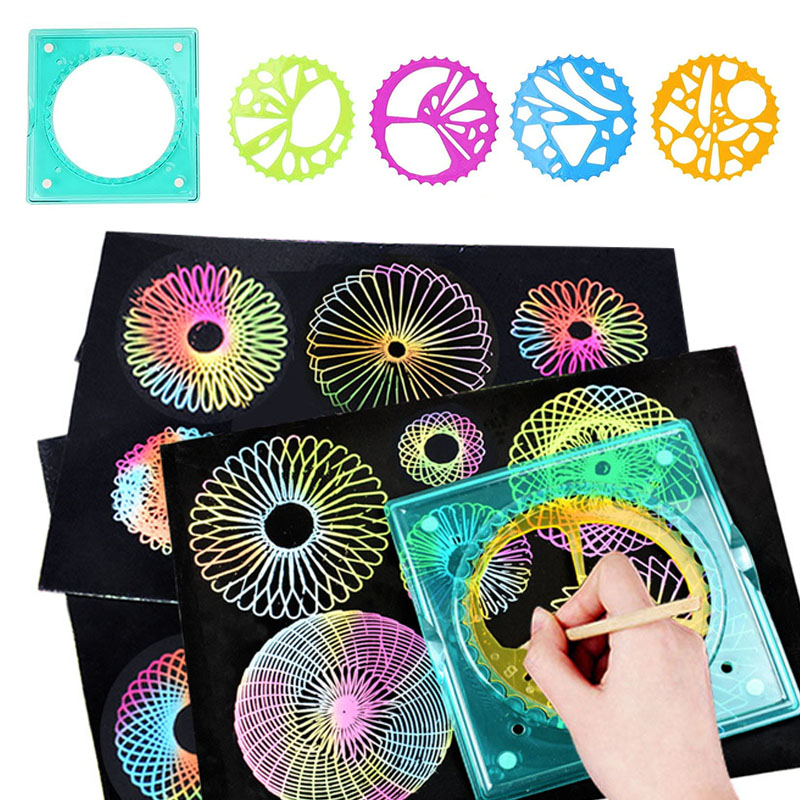 5 in 1 Spiral Art Gear Geometr - огляд і ціна Kids Toys Under £5