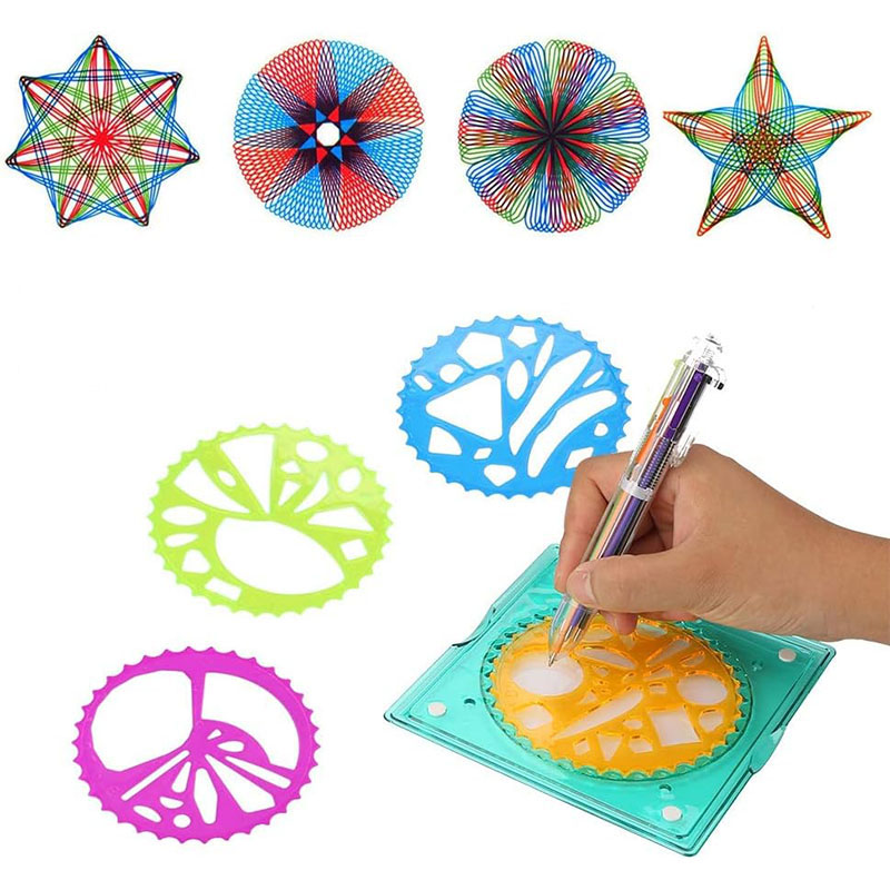 5 in 1 Spiral Art Gear Geometr - огляд і ціна Kids Toys Under £5
