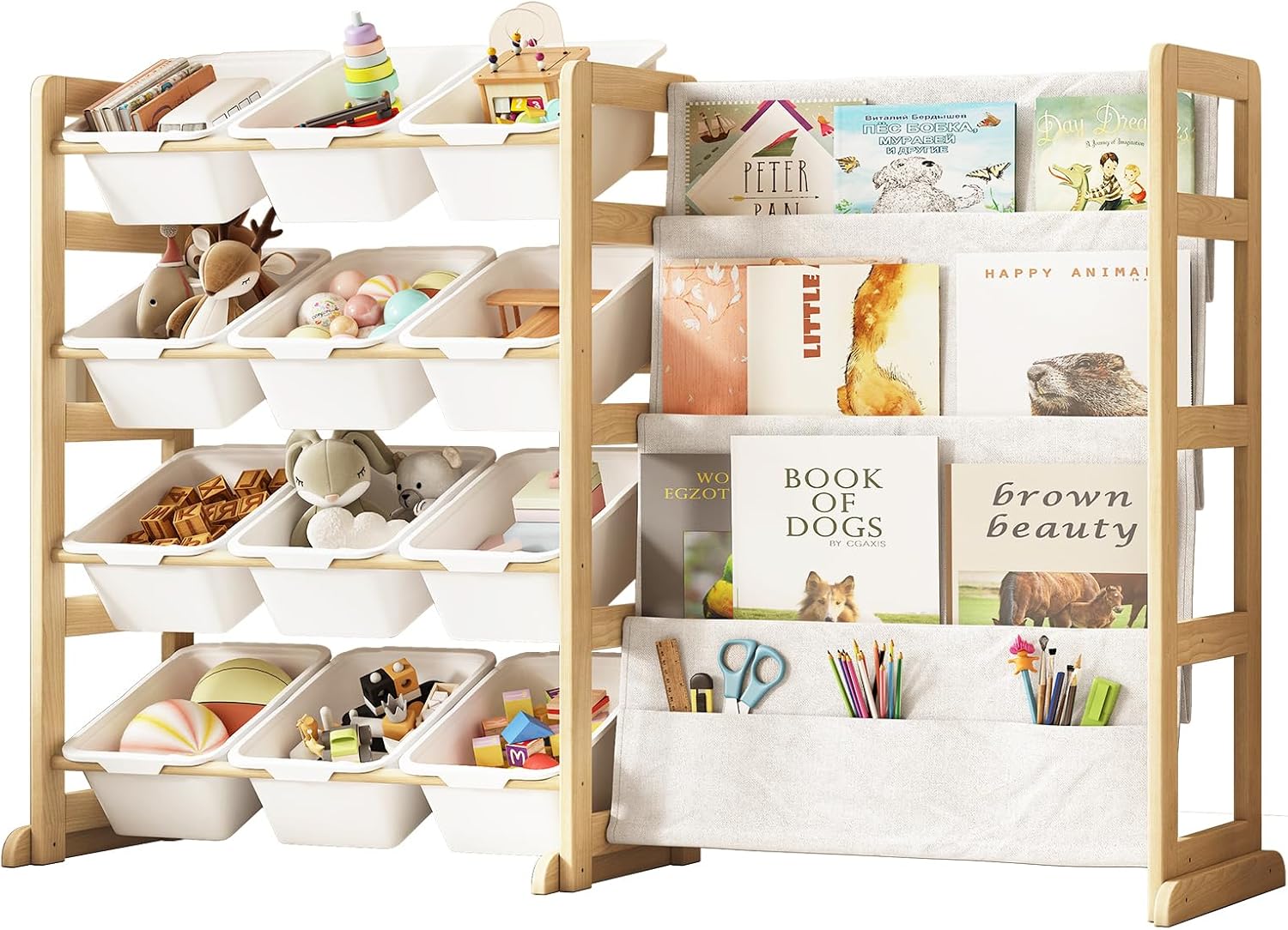 Solid Pine Wood Kids Toy Stora - огляд і ціна Kids Toys Store