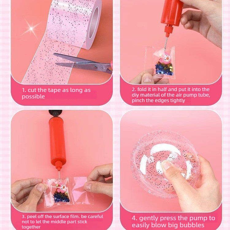 Glitter Nano Glue Set Bubble B - огляд і ціна Slime Making Kit